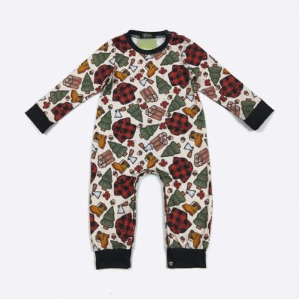 Lumberjack Boy Romper