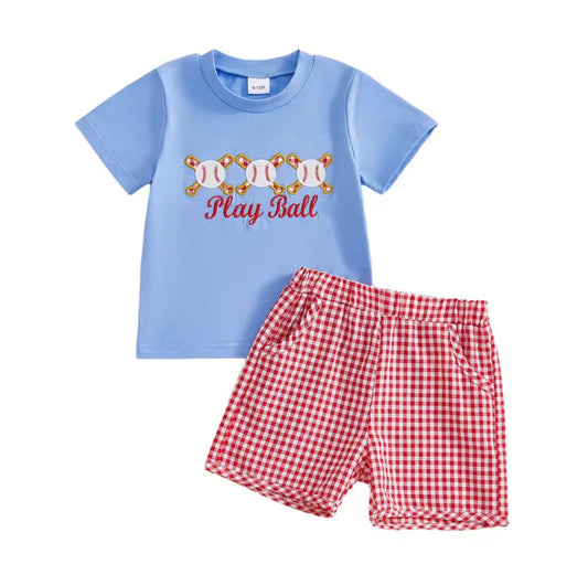 Boys Baseball Short Set
