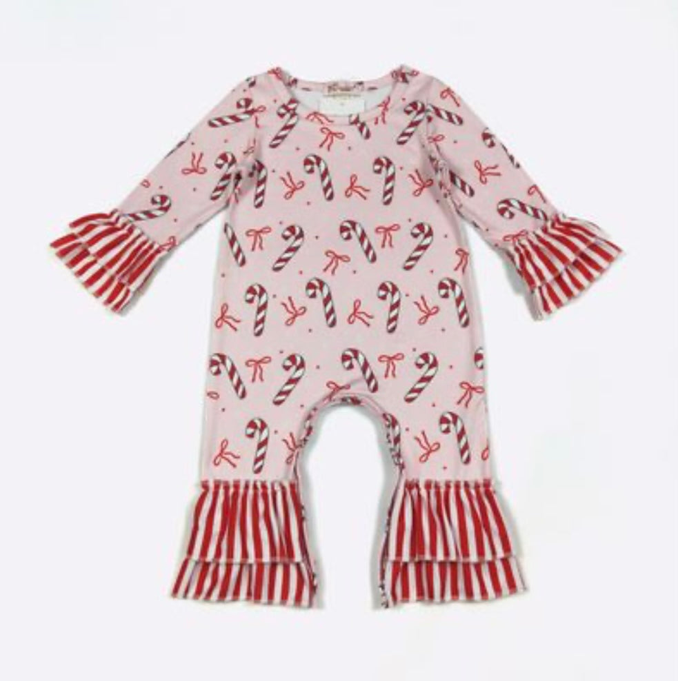 Stripes & Bows Romper