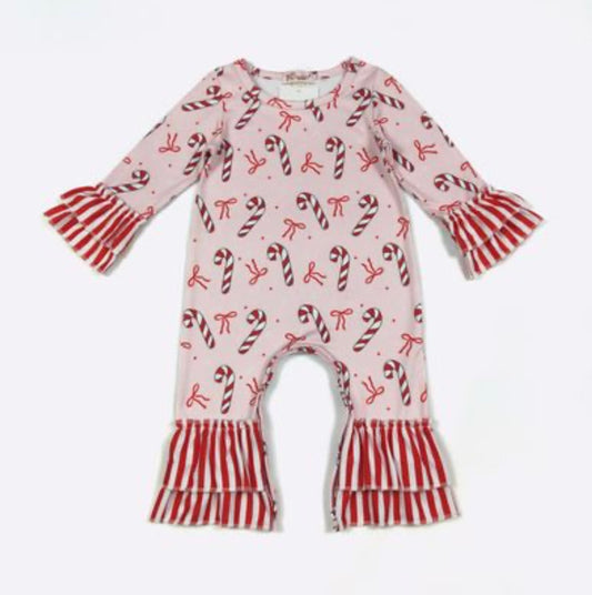 Stripes & Bows Romper