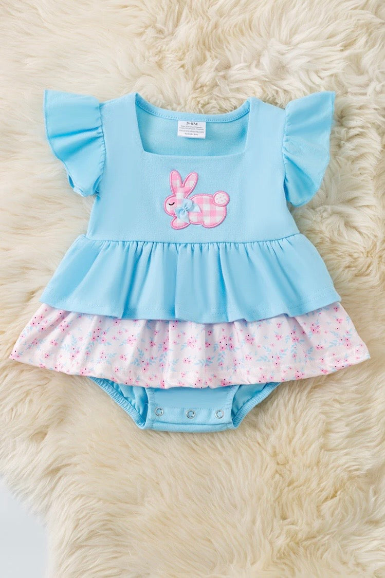 Gingham Easter Bunny Romper