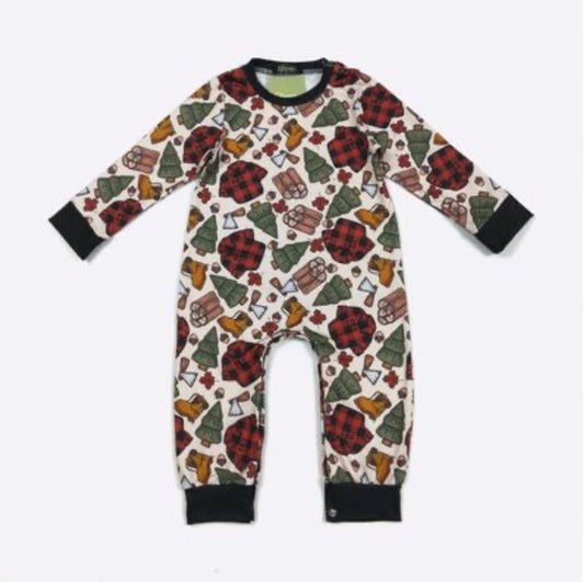 Lumberjack Boy Romper