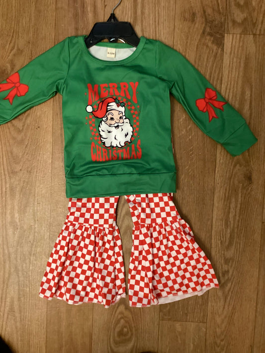 Merry Christmas Bell Bottom Set