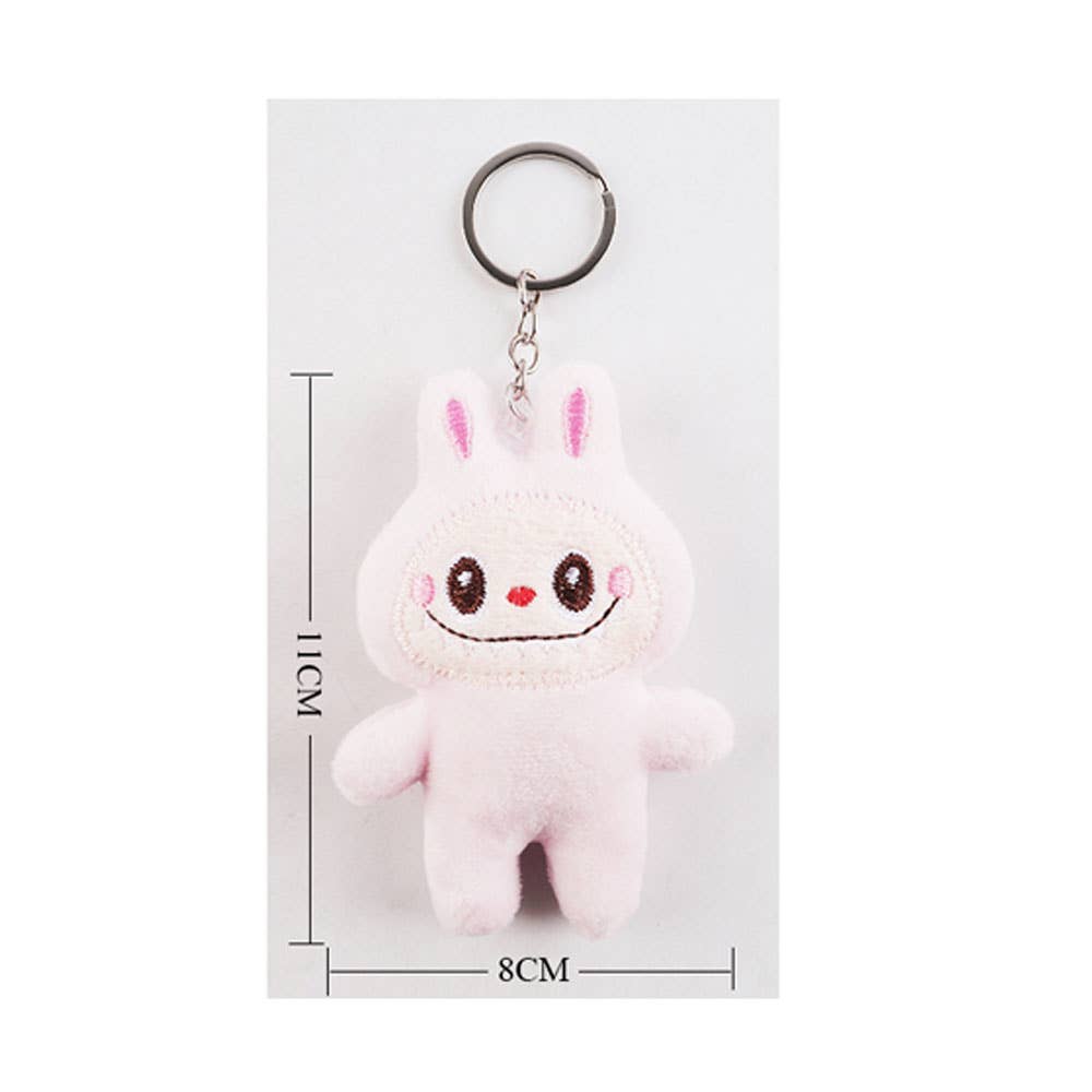12PCS - Plush Labubu Doll Keychains / Bag Charms