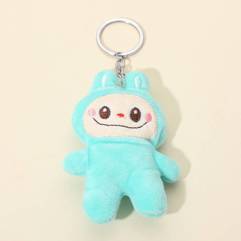 12PCS - Plush Labubu Doll Keychains / Bag Charms
