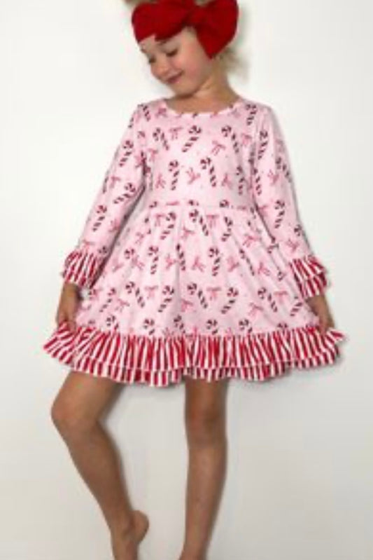 Stripes & Bows Gils Dress