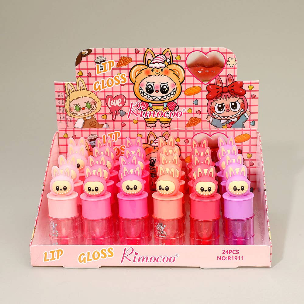 24PCS - Labubu Monster Bunny Top Lip Gloss